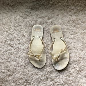 Roxy White Bow Flip Flop 8